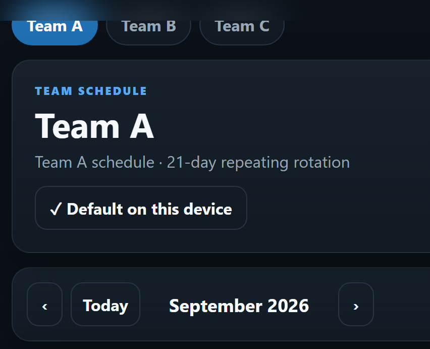 Default on this device confirmation